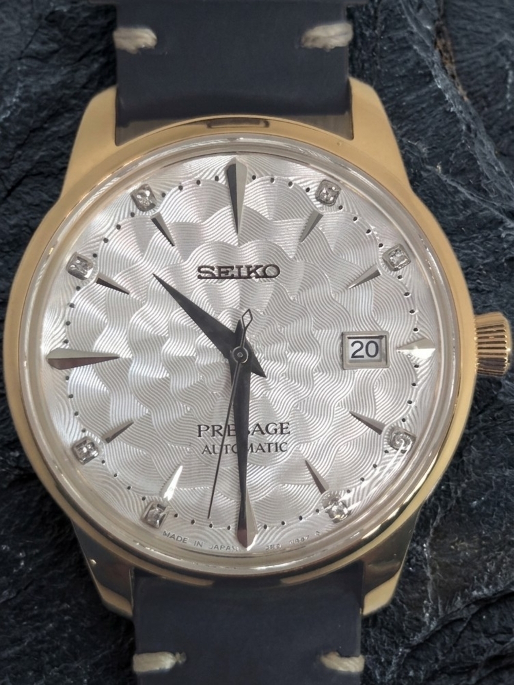Custom 40mm Automatic Seiko Mod Watch Silver & Gold Presage NH35